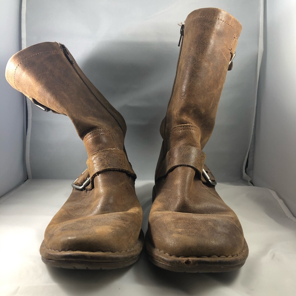 Brown Hush Puppies Leather Boots
